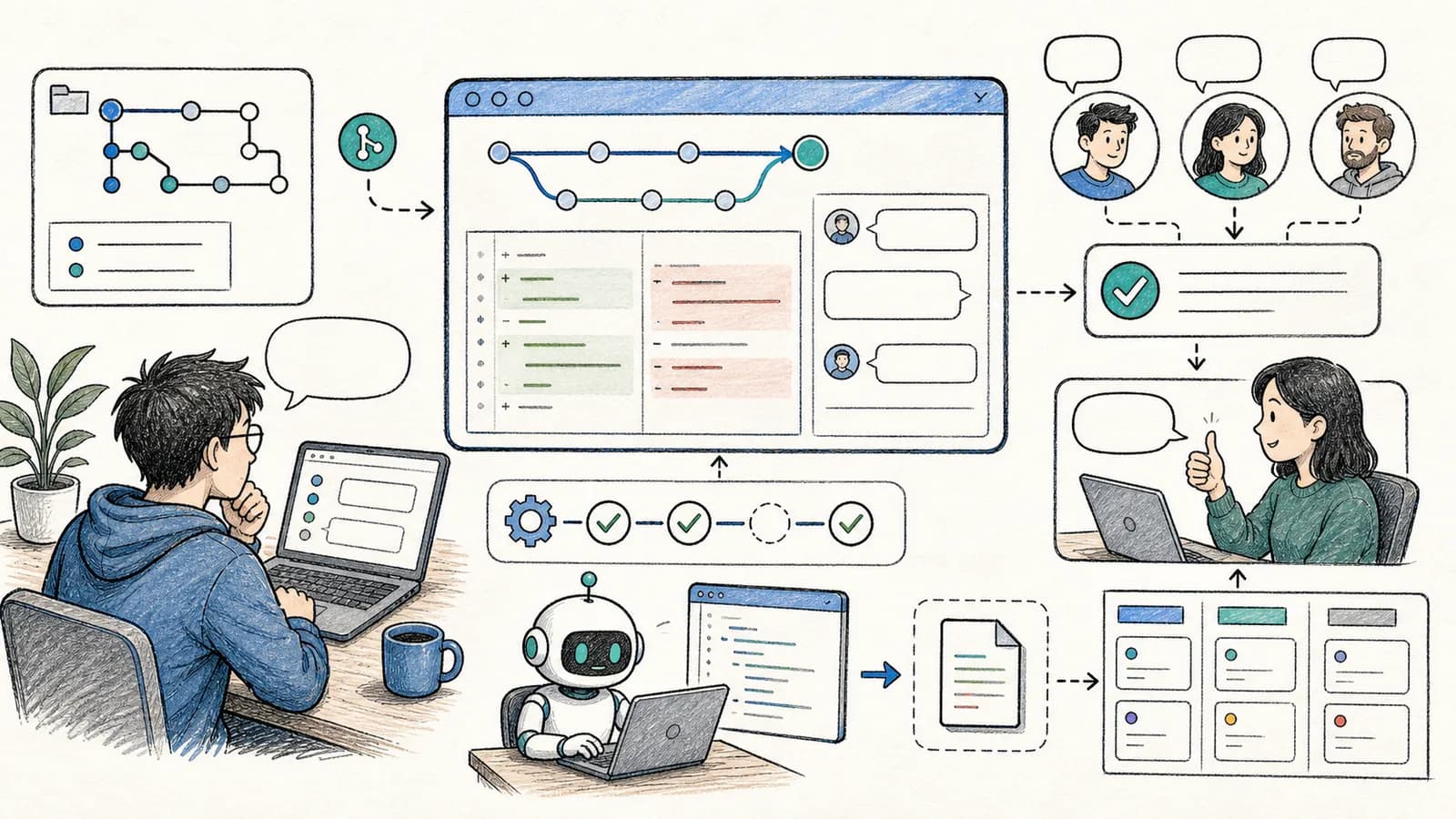 Codex GitHub Action 团队协作图解